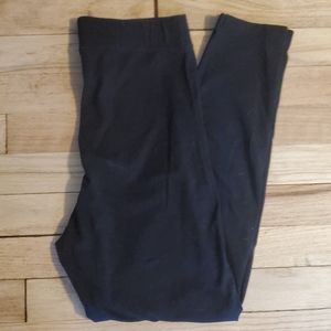 PINK High waisted cotton leggings, black, size M